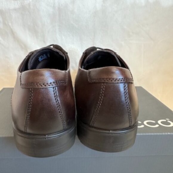 NIB! Ecco Mens Melbourne Lace Tie Casual Dress Oxfords 621664 Cocoa Brown Size10